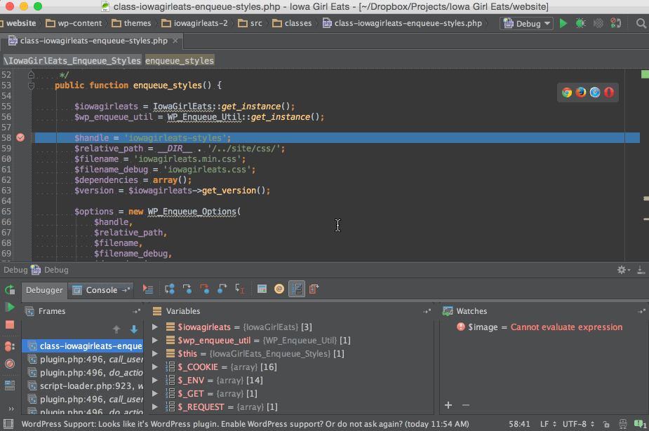 PhpStorm debugging keyboard shortcut screencast